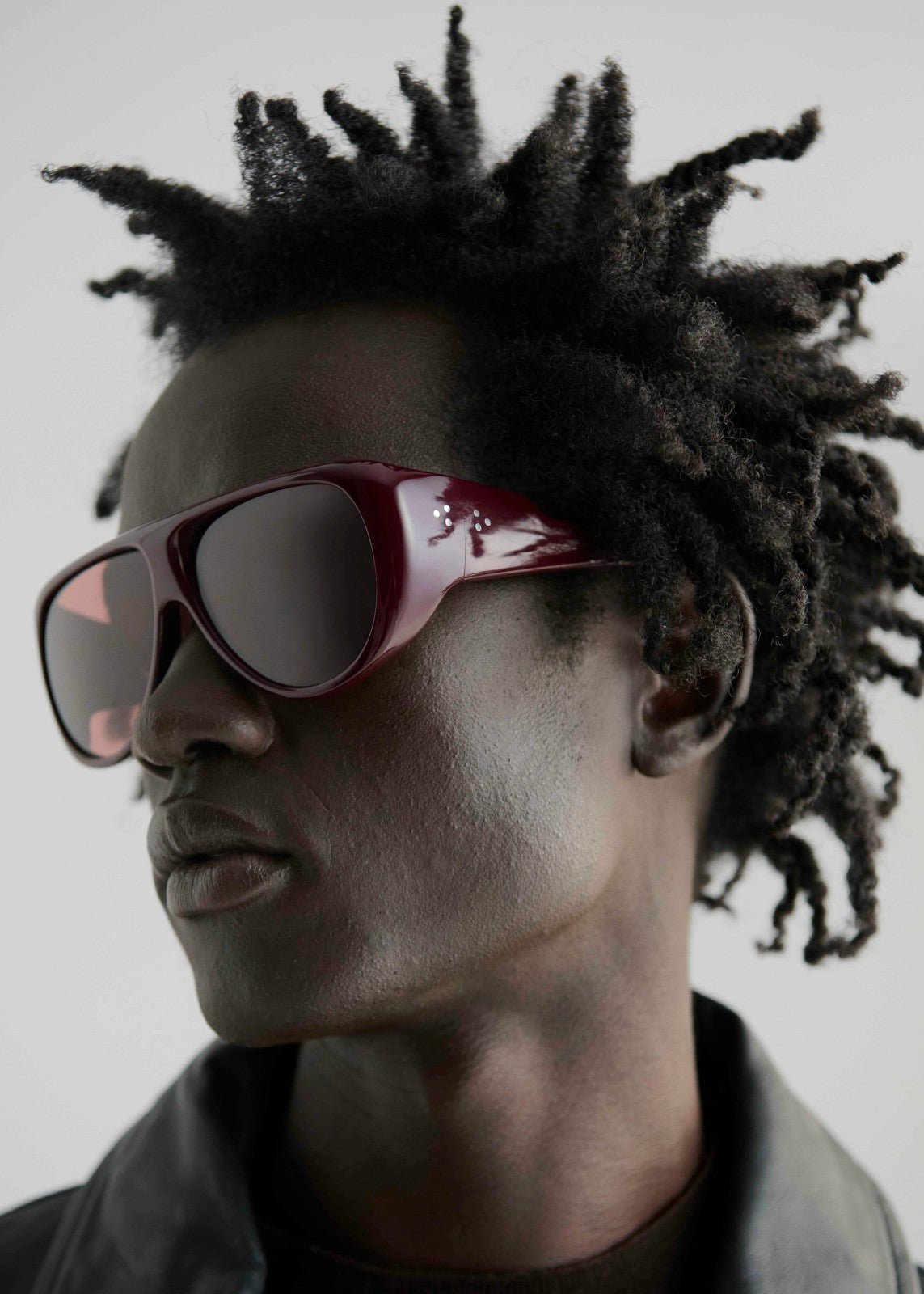 Port Tanger Gambia Sunglasses Crimson Acetate/Tobacco Lens - Men/Women