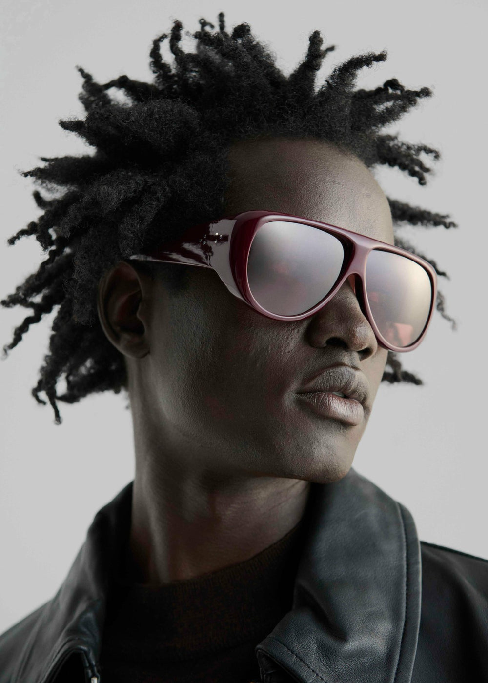Port Tanger Gambia Sunglasses Crimson Acetate/Tobacco Lens - Men/Women