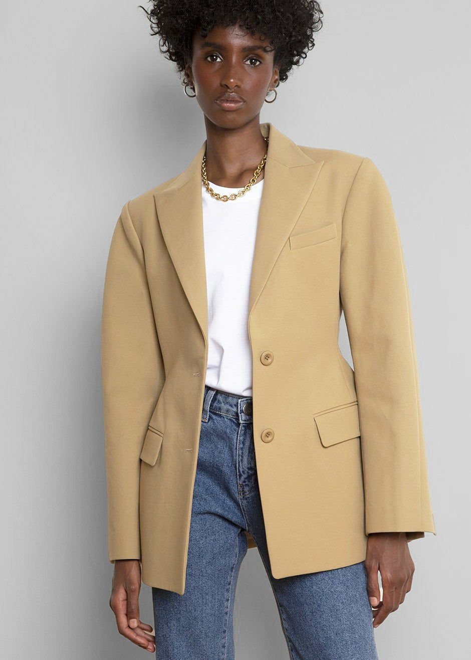 Colette Hourglass Blazer Camel - Women