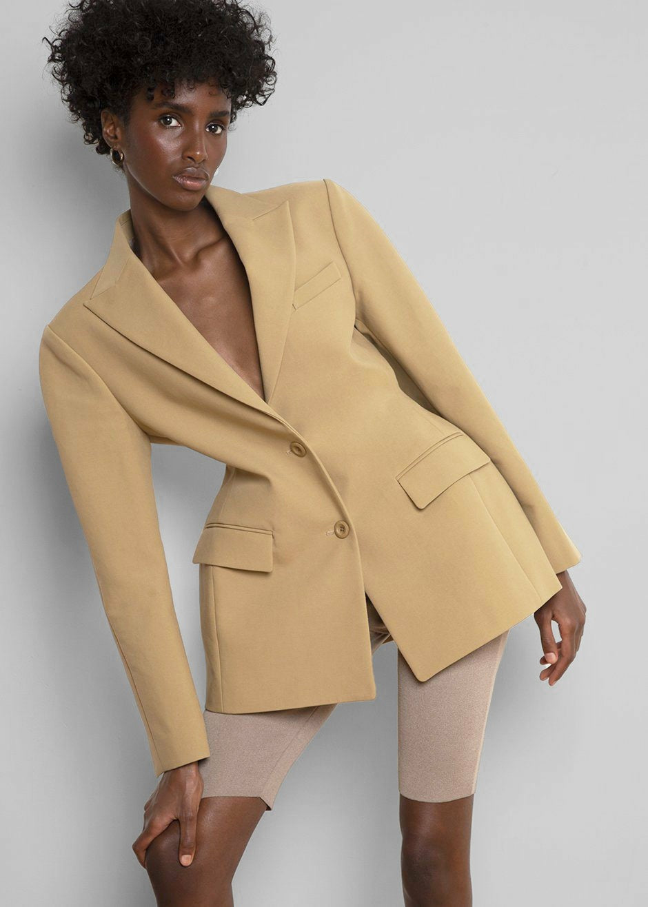 Colette Hourglass Blazer Camel - Women