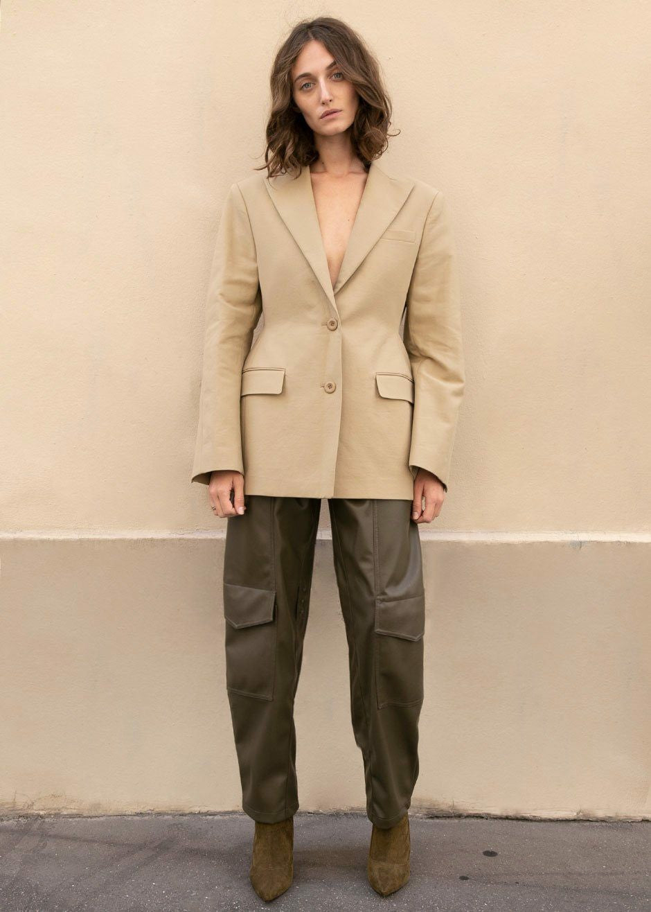 Colette Hourglass Blazer Camel - Women
