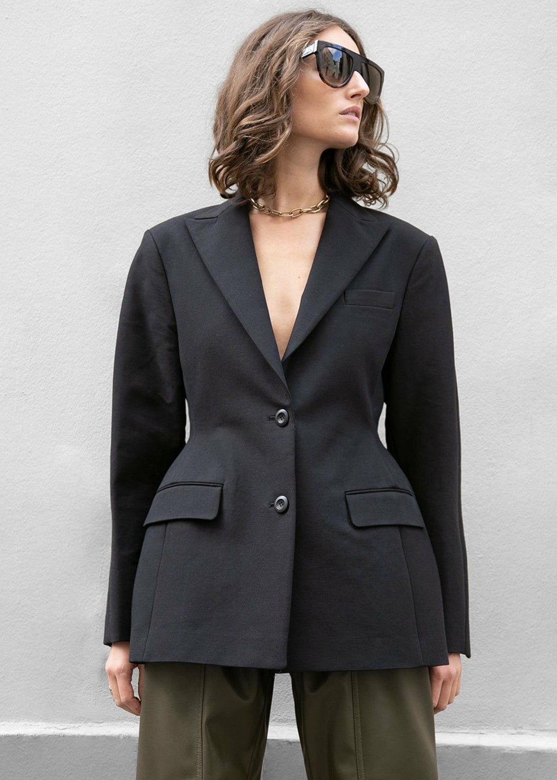 Colette Hourglass Blazer Black - Women