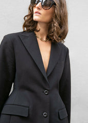 Colette Hourglass Blazer Black - Women