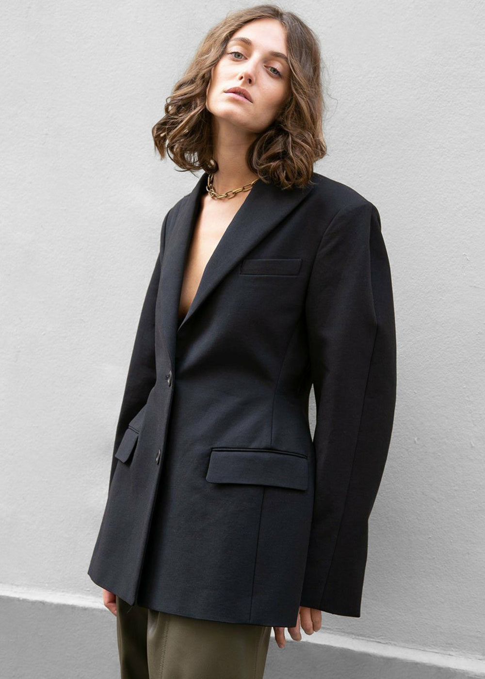 Colette Hourglass Blazer Black - Women