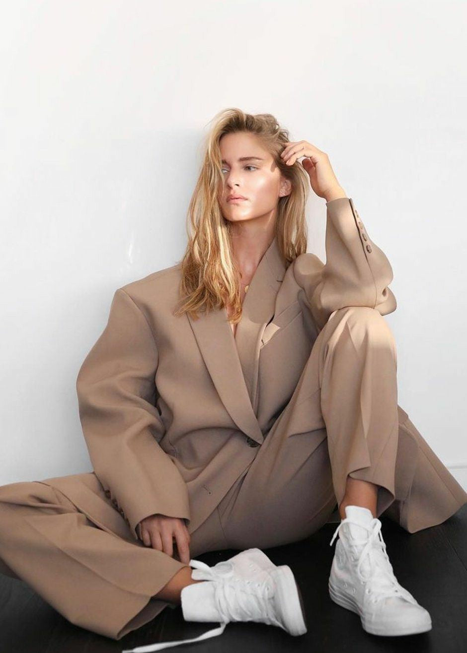 Bea Suit Pants Latte - Women