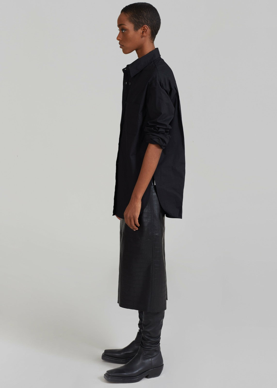 Lui Organic Cotton Shirt Black - Women