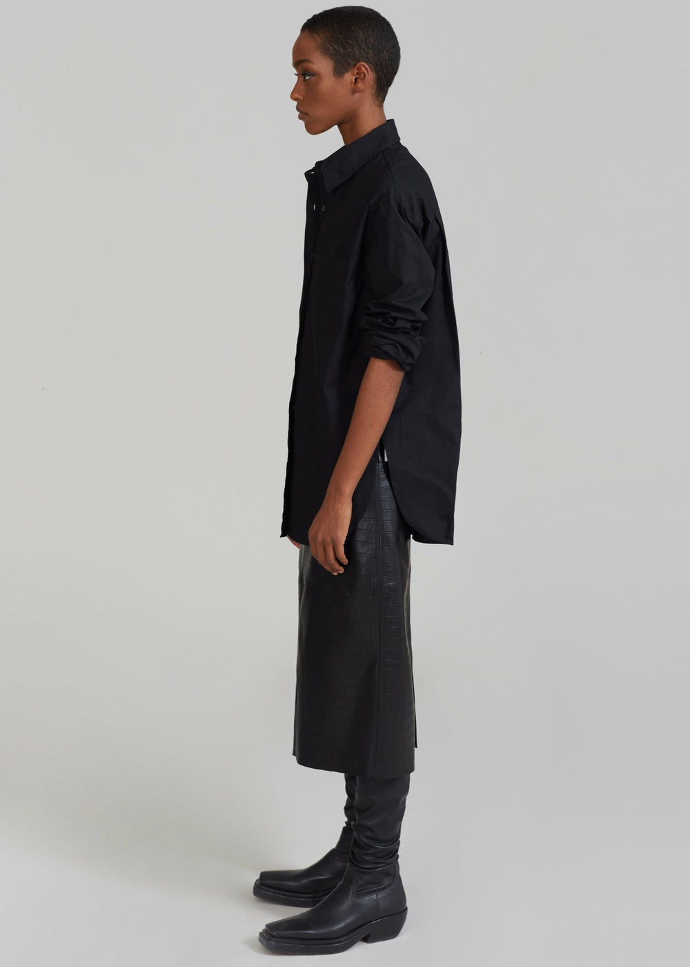Lui Organic Cotton Shirt Black - Women