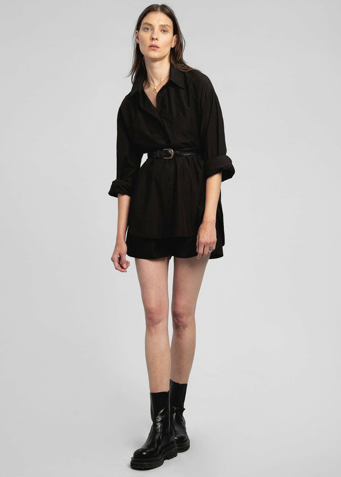 Lui Organic Cotton Shirt Black - Women