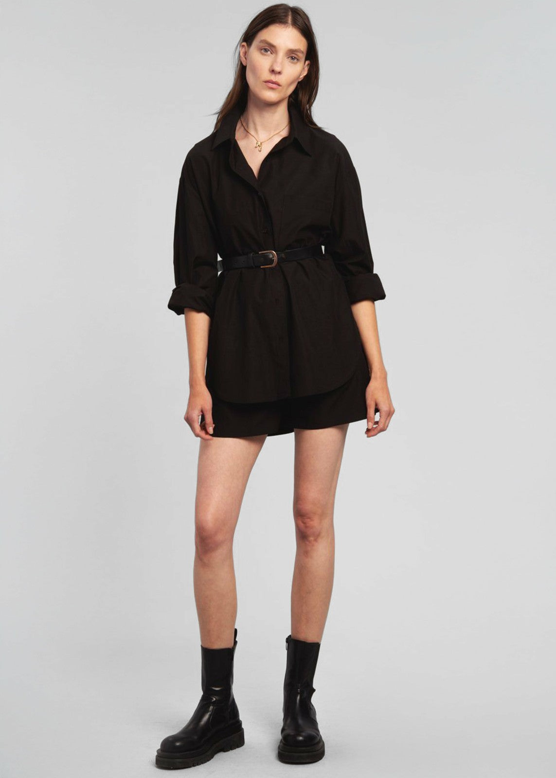 Lui Organic Cotton Shirt Black - Women