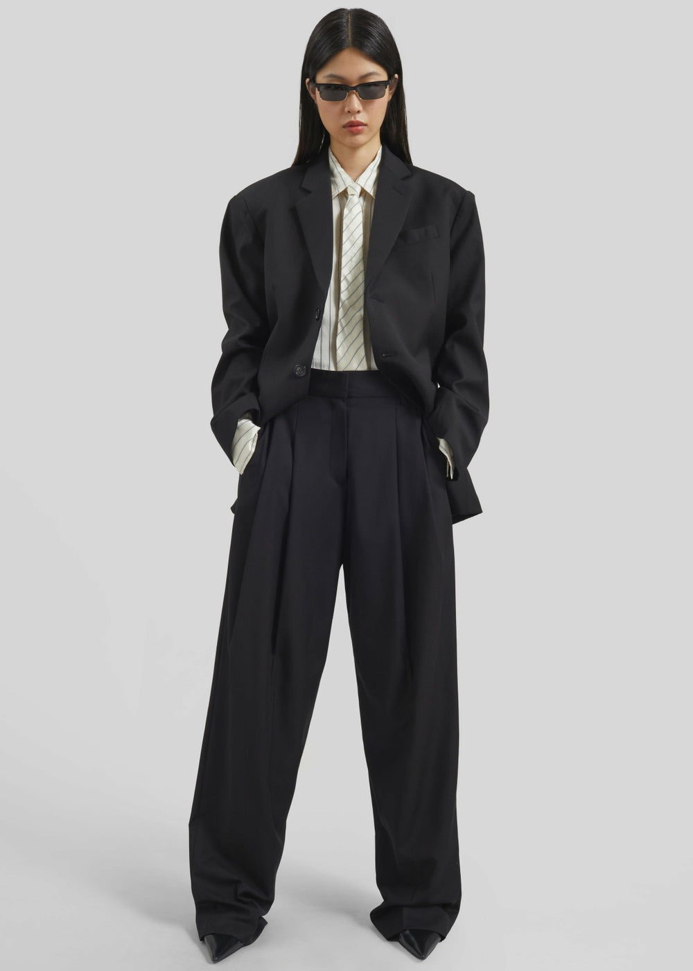 Gelso Pleated Trousers Black - Women