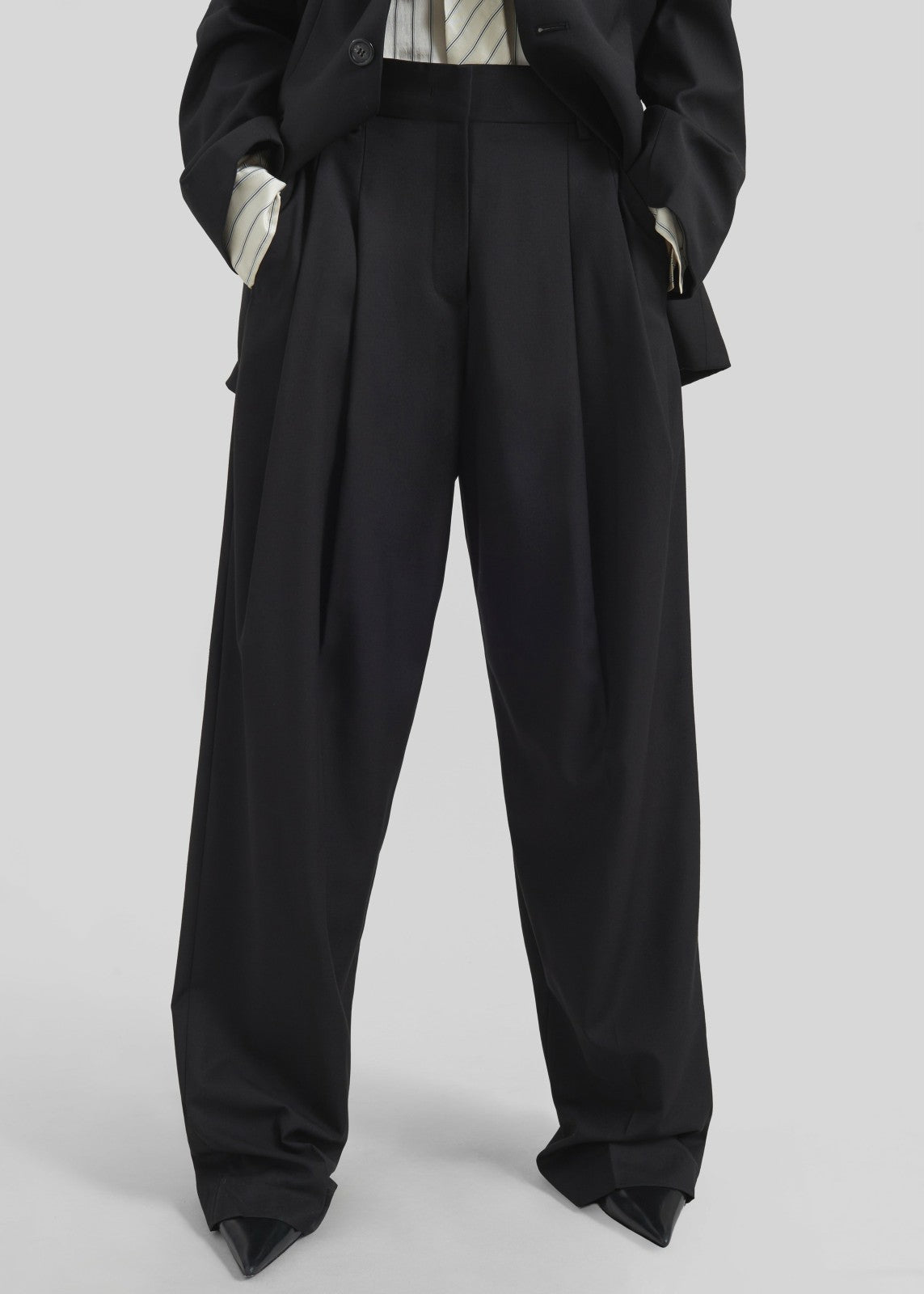 Gelso Pleated Trousers Black - Women