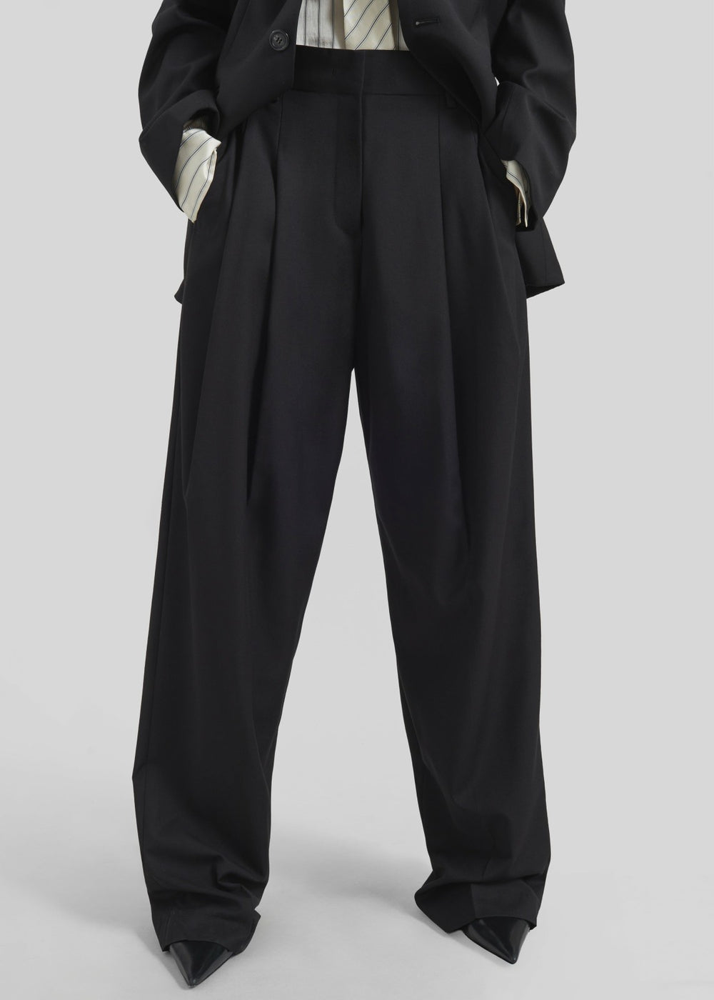 Gelso Pleated Trousers Black - Women