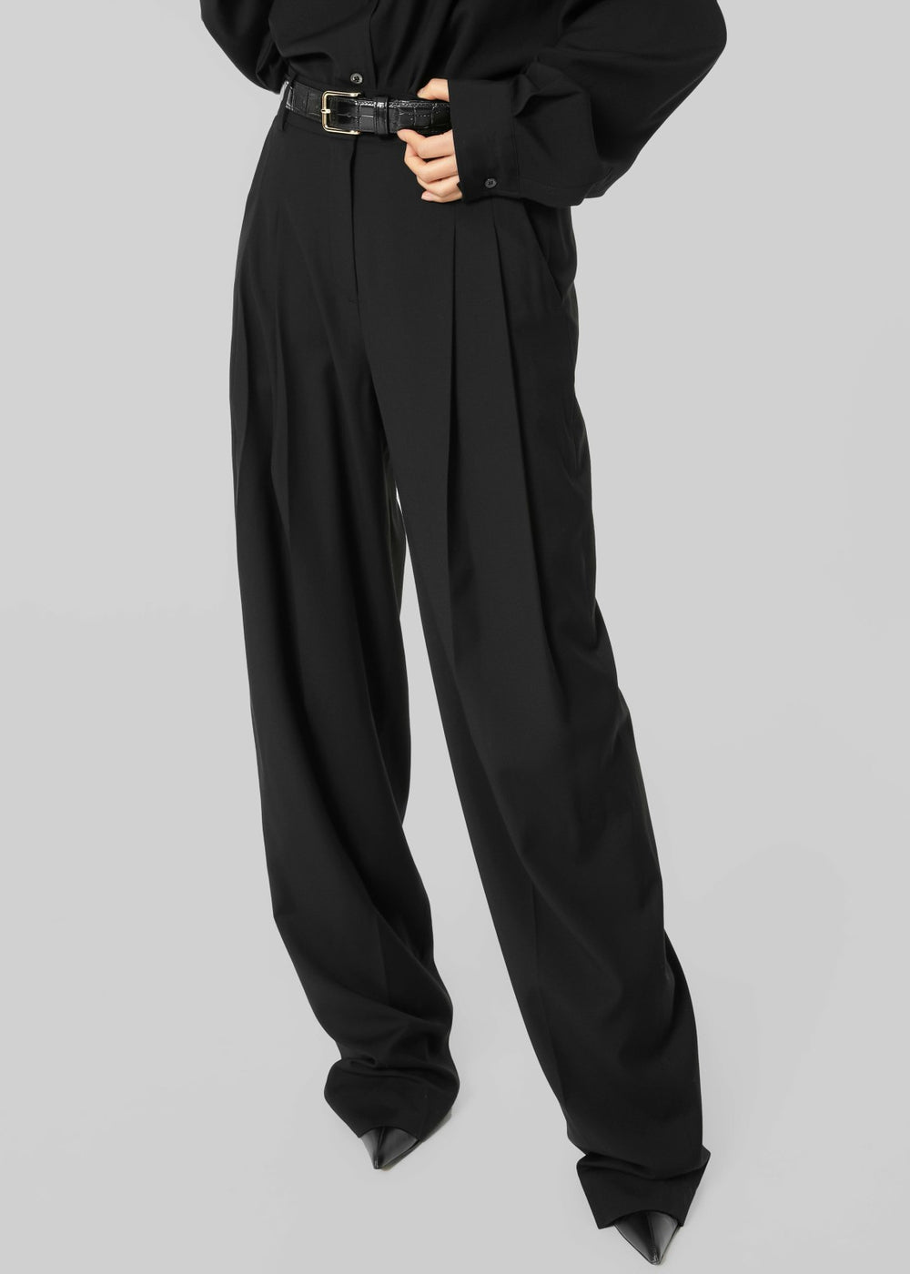 Gelso Pleated Trousers Black - Women