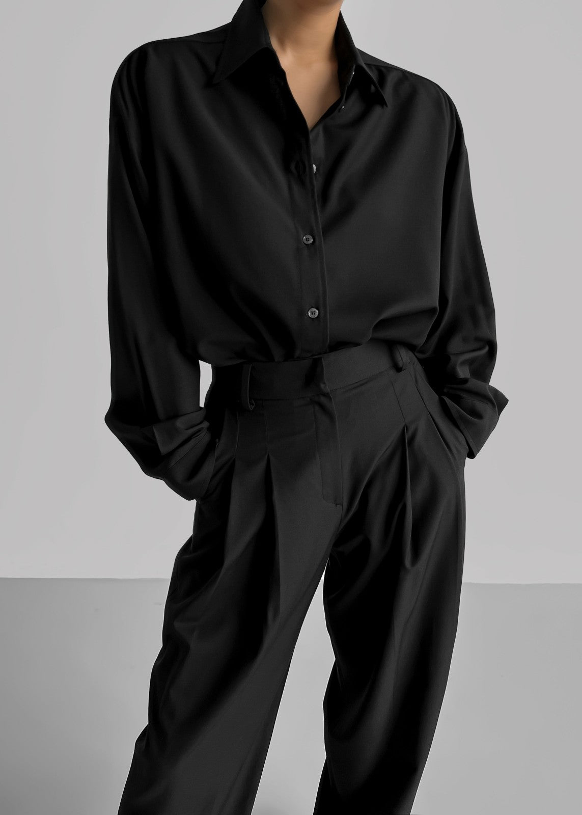 Gelso Pleated Trousers Black - Women