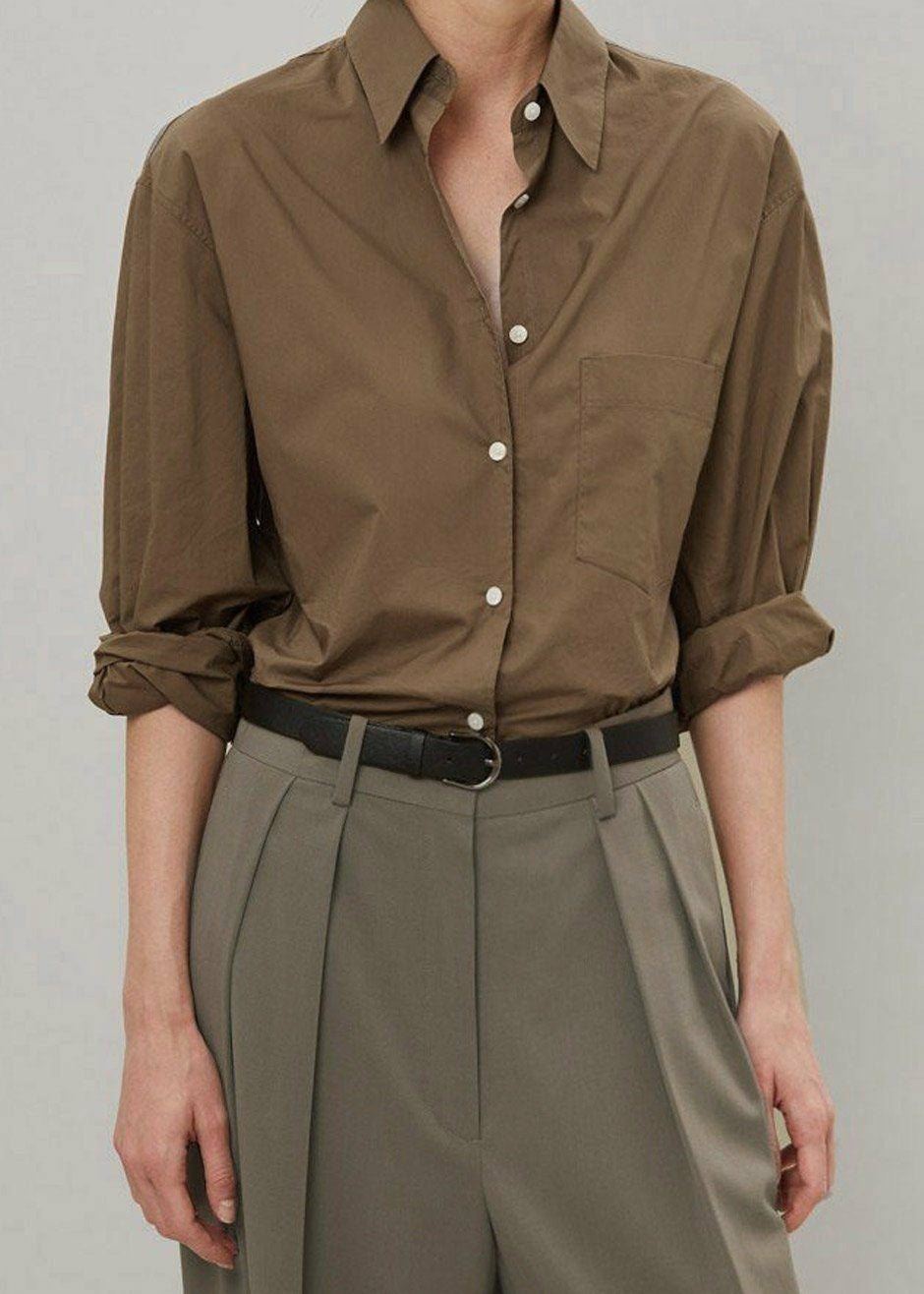 Tansy Pleated Trousers Olive - Women