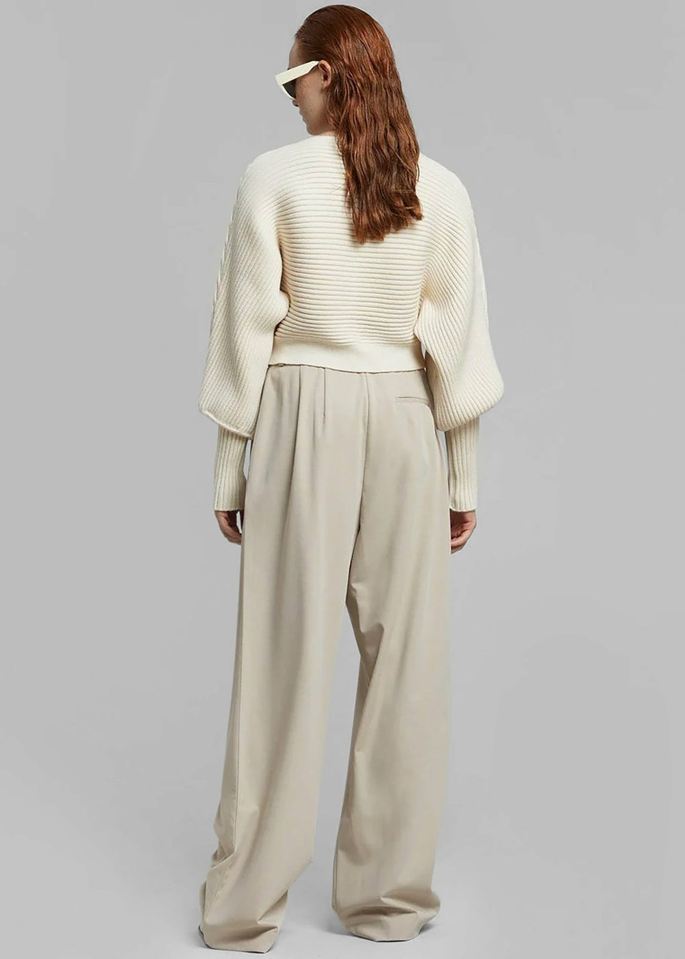 Tansy Pleated Trousers Beige - Women