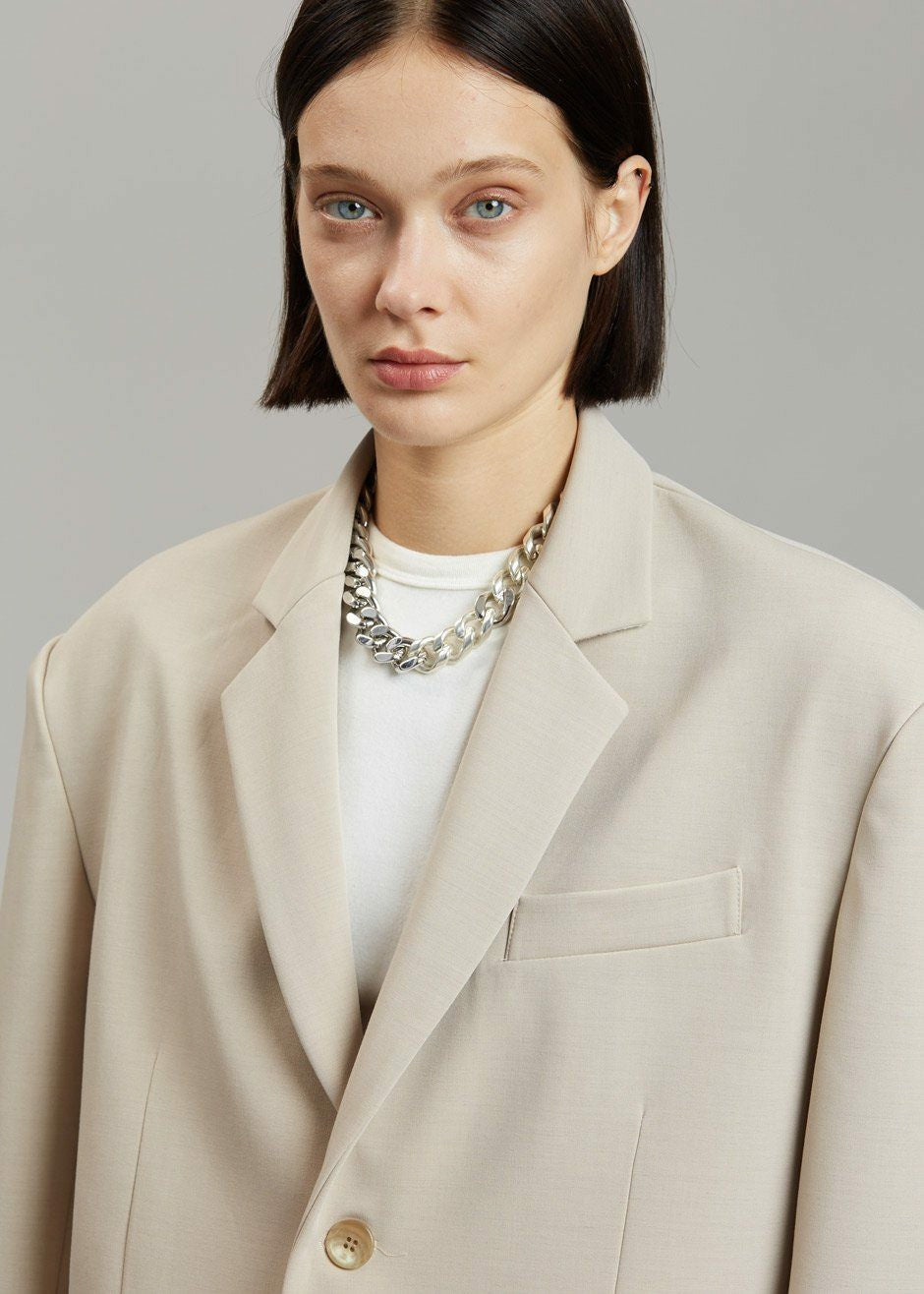 Tansy Oversized Blazer Beige - Women