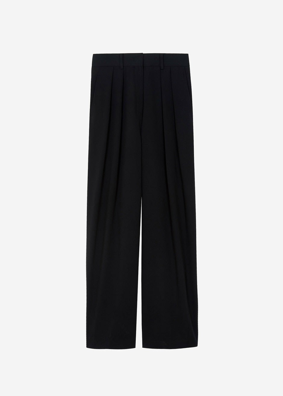 Tansy Pleated Trousers Black - Women