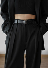 Tansy Pleated Trousers Black - Women