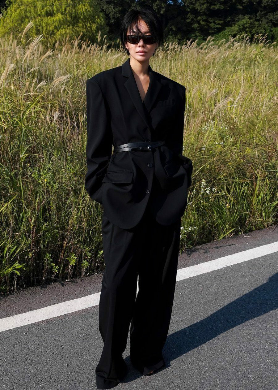 Tansy Pleated Trousers Black - Women