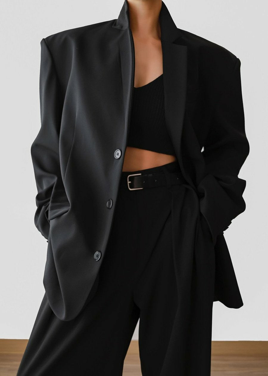 Tansy Pleated Trousers Black - Women