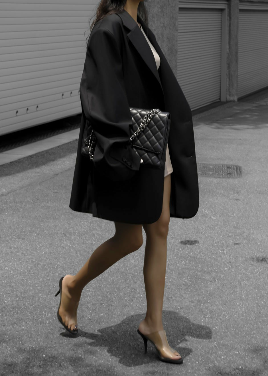 Dee Maxi Oversized Blazer Black - Women