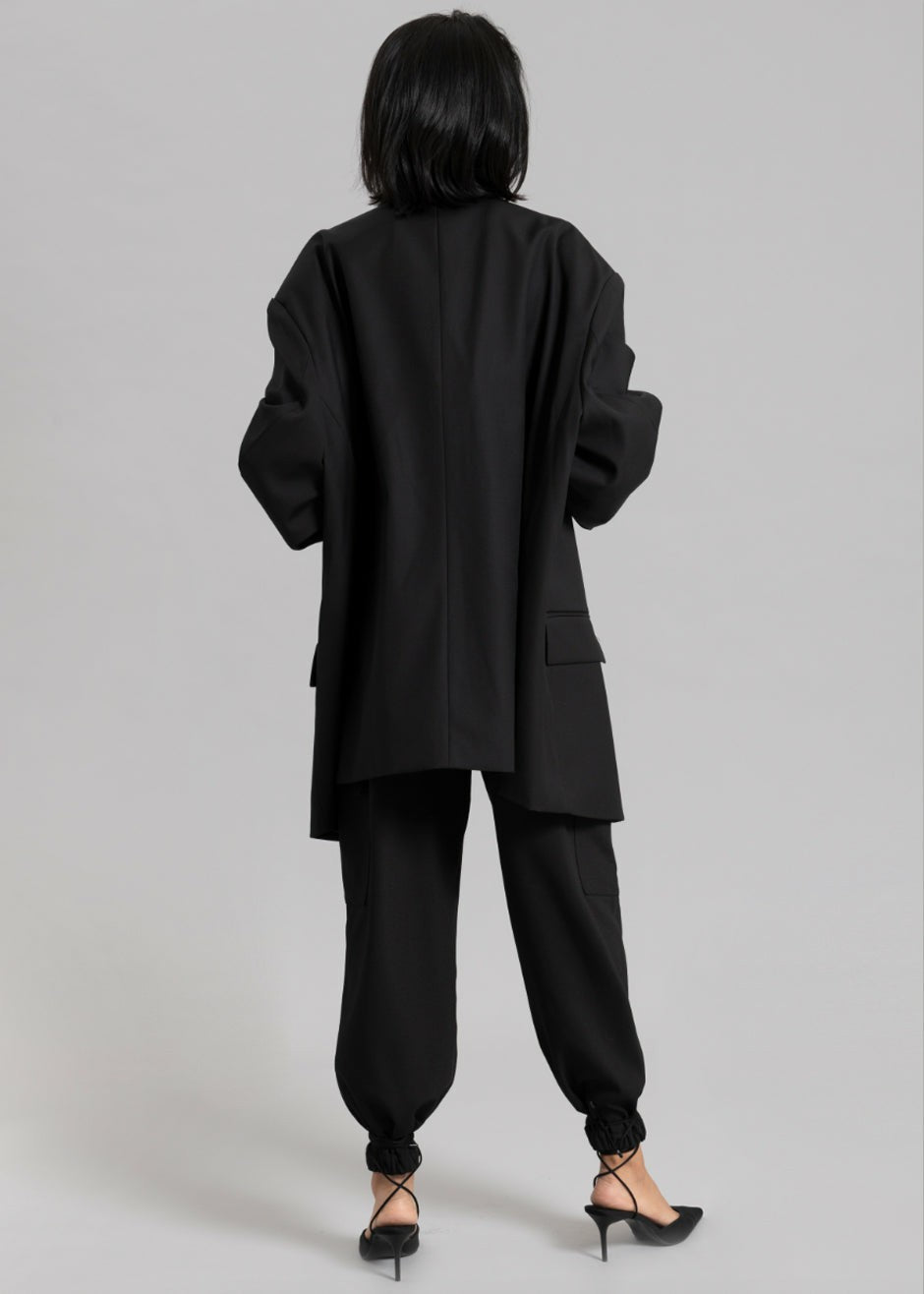 Dee Maxi Oversized Blazer Black - Women