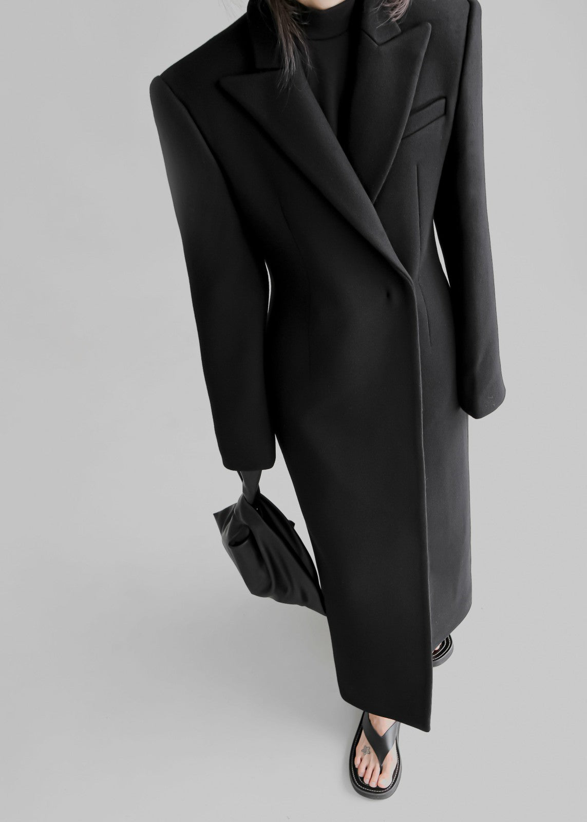 Melva Long Coat Black - Women