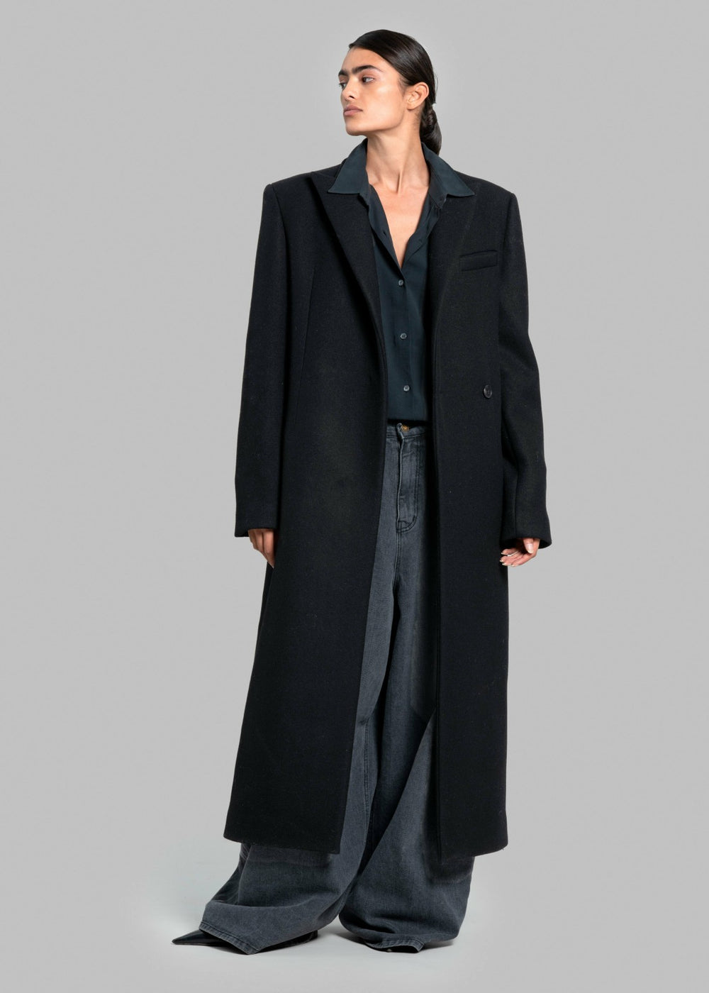 Melva Long Coat Black - Women