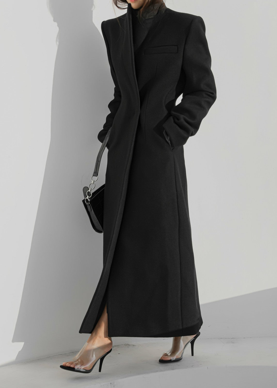 Melva Long Coat Black - Women
