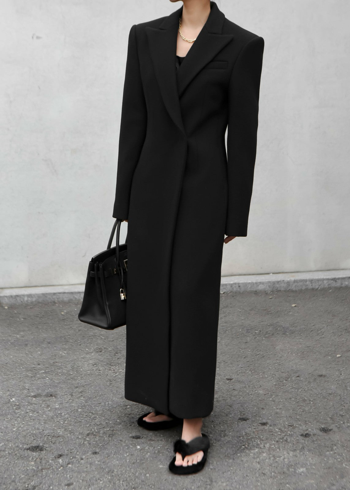Melva Long Coat Black - Women