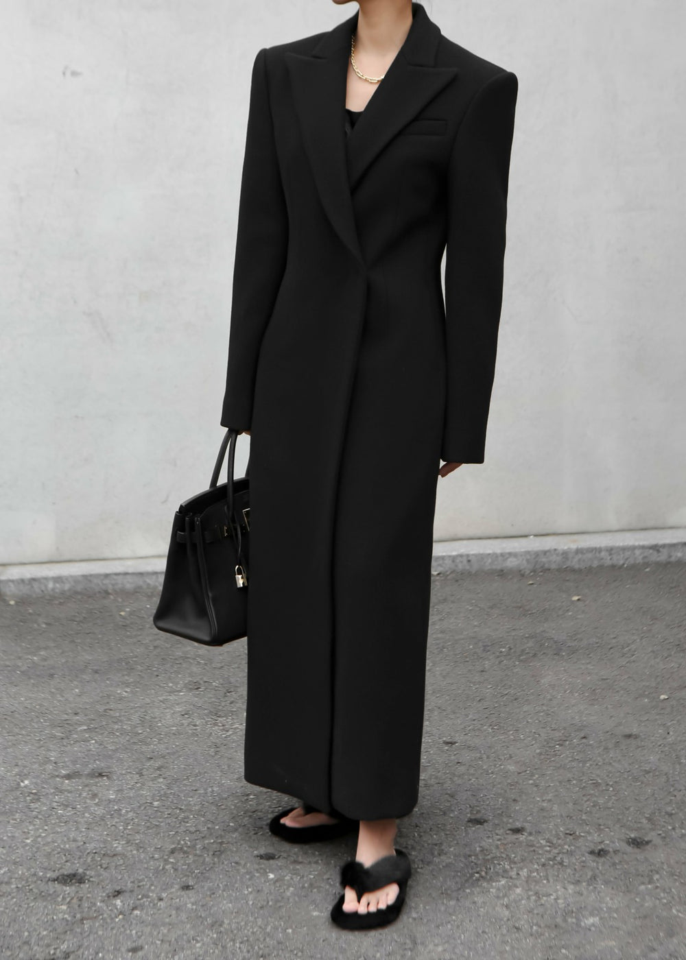 Melva Long Coat Black - Women