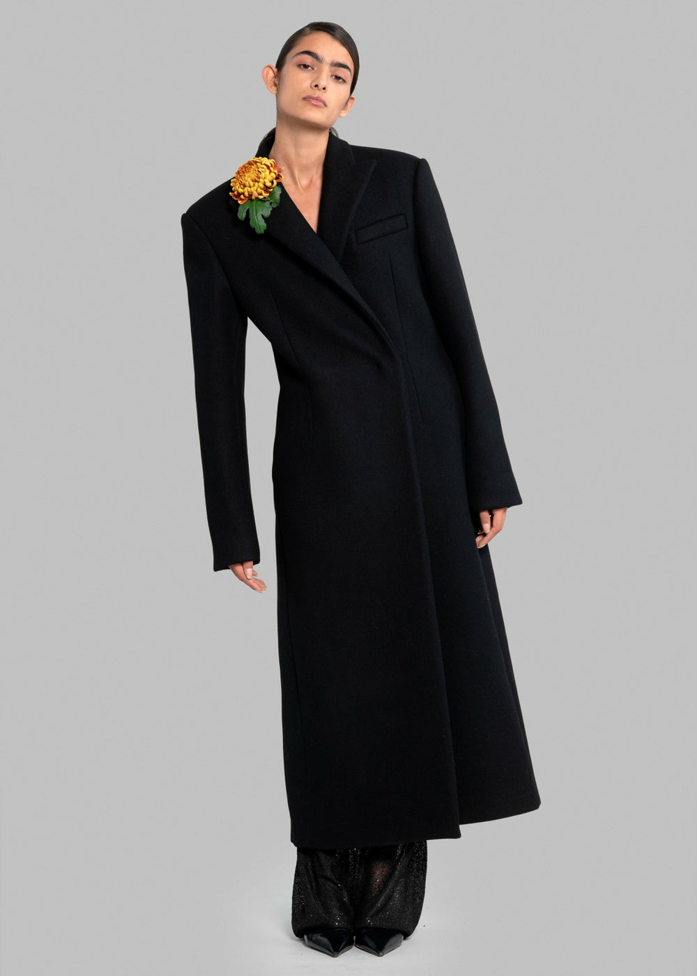 Melva Long Coat Black - Women