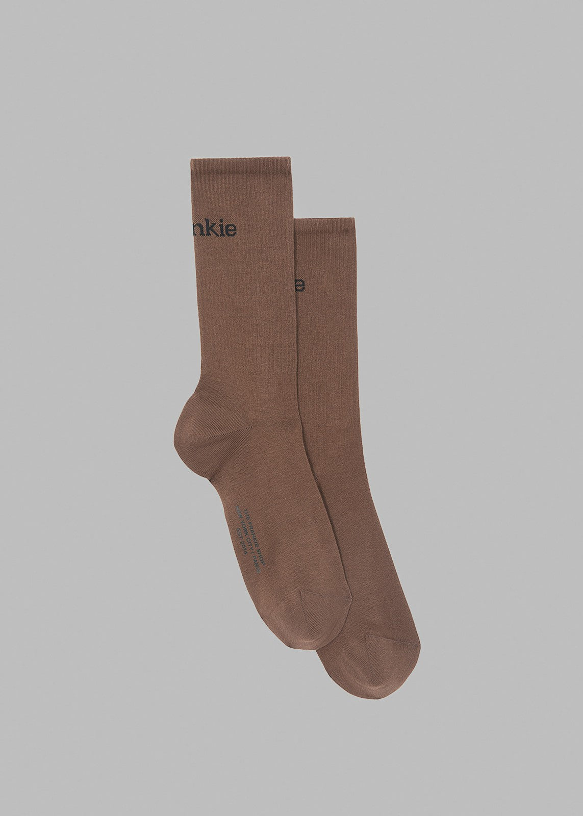 Frankie in English Ribbed Socks Brown - Men/Women
