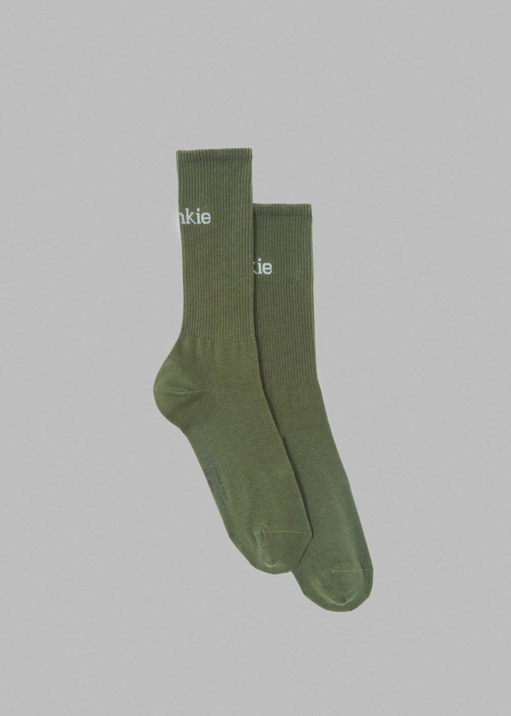 Frankie in English Ribbed Socks Thyme - Men/Women