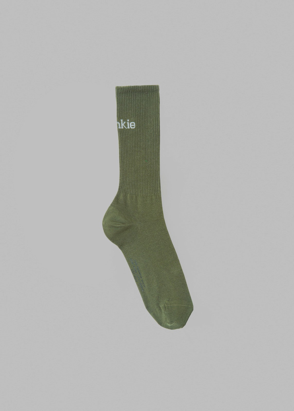 Frankie in English Ribbed Socks Thyme - Men/Women