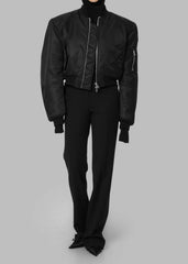 Mati Cropped Padded Bomber Black - Women