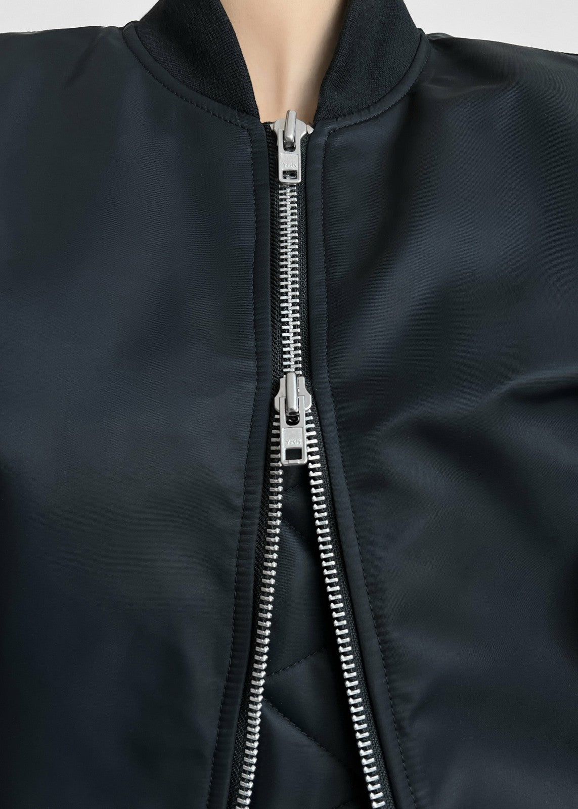Mati Cropped Padded Bomber Black - Women