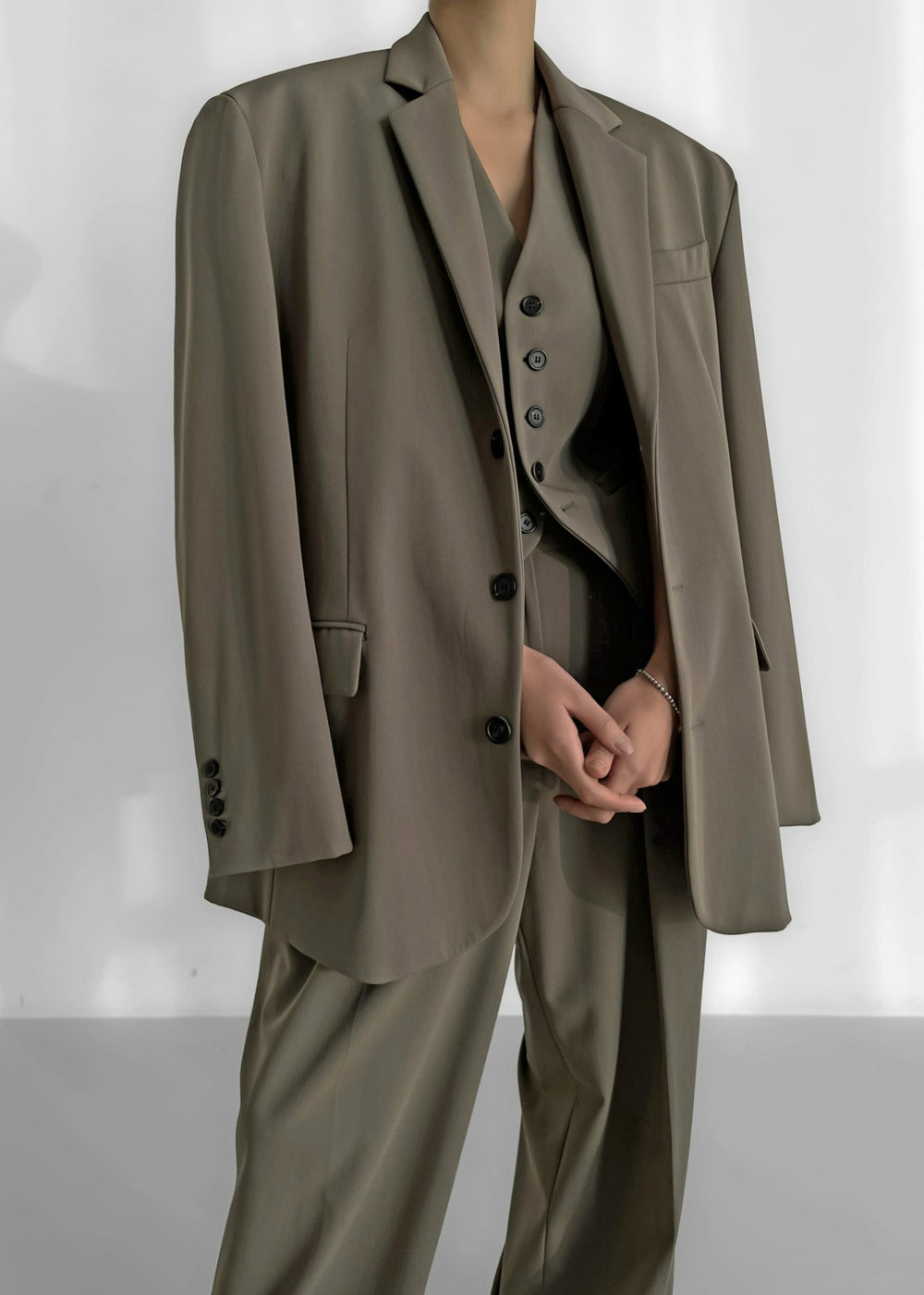 Tansy Oversized Blazer Olive - Women