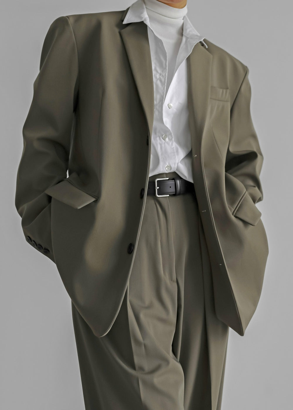 Tansy Oversized Blazer Olive - Women