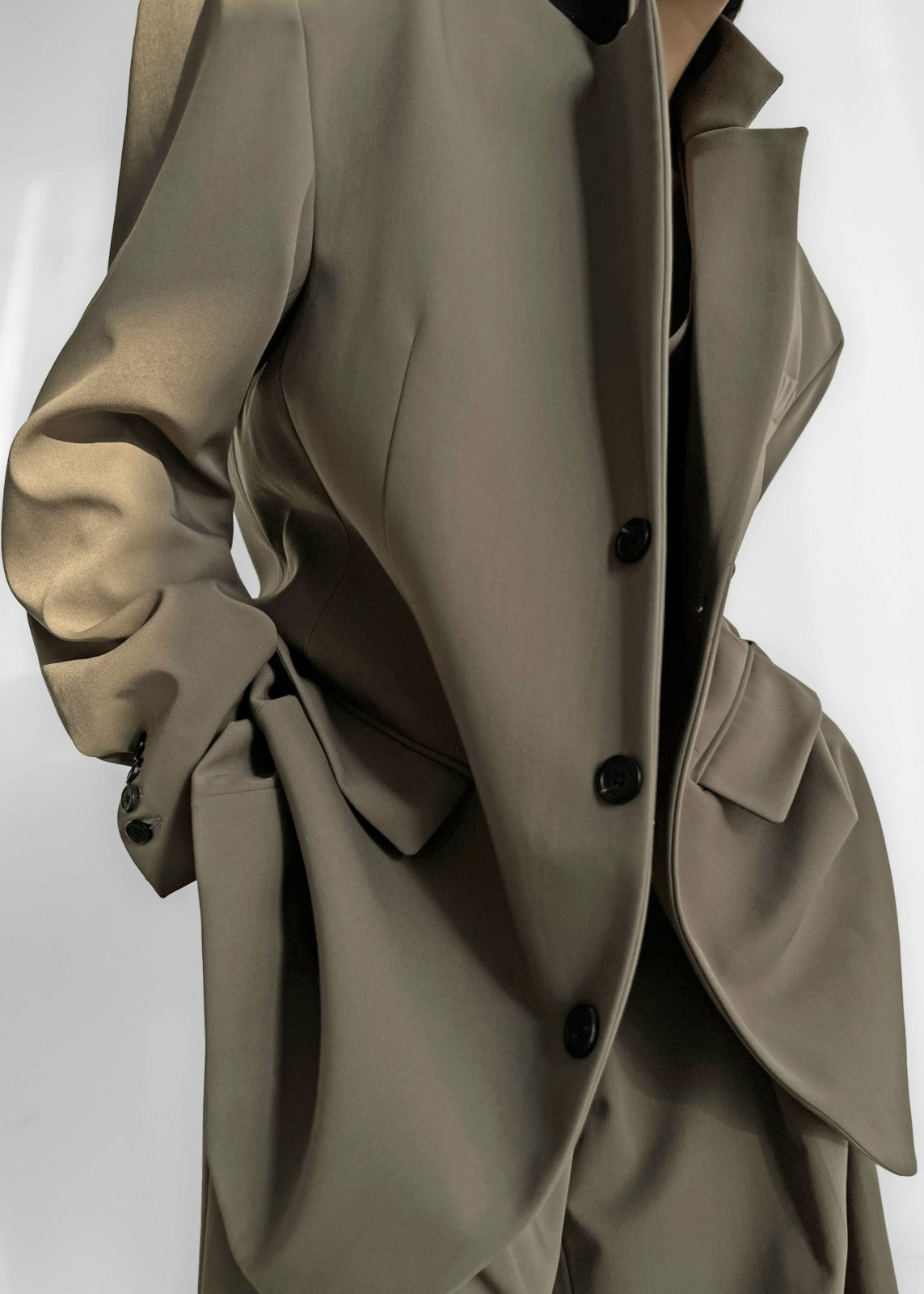 Tansy Oversized Blazer Olive - Women
