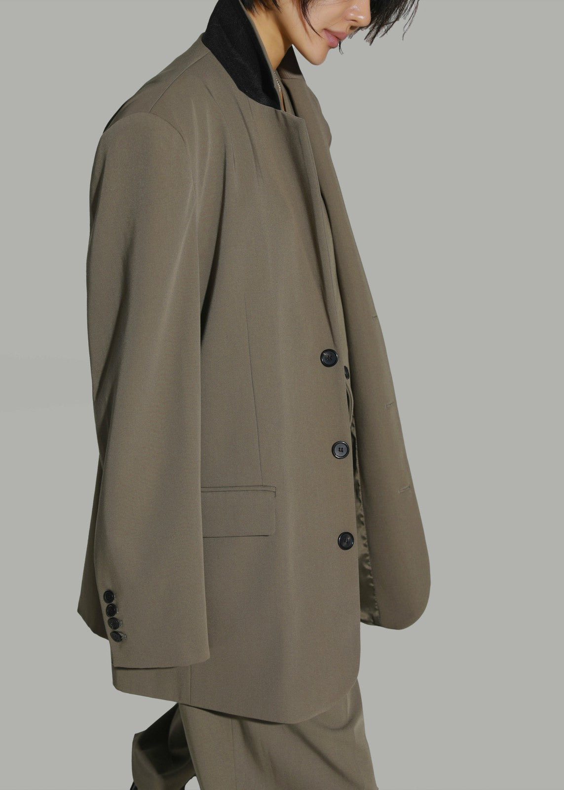 Tansy Oversized Blazer Olive - Women
