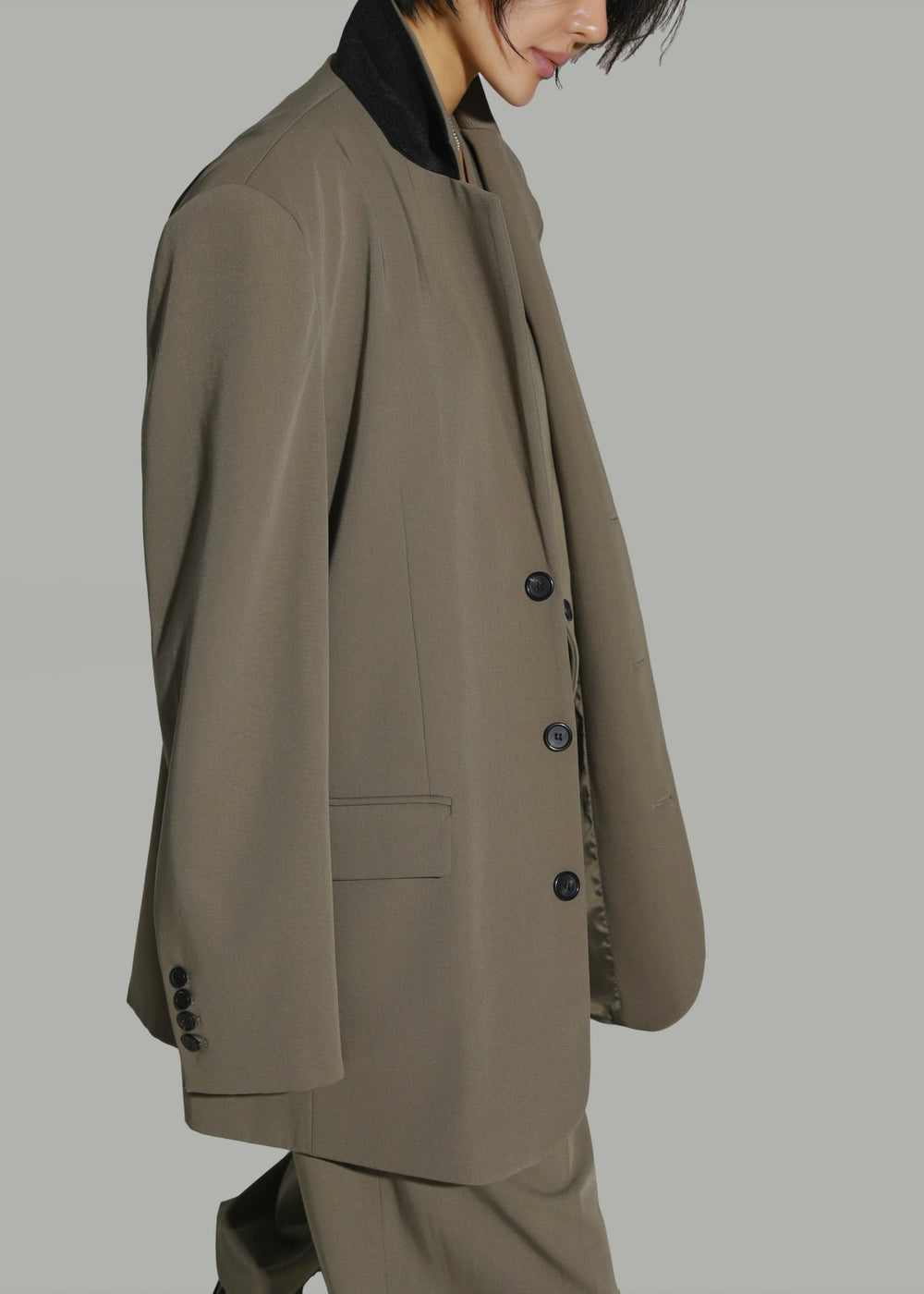 Tansy Oversized Blazer Olive - Women