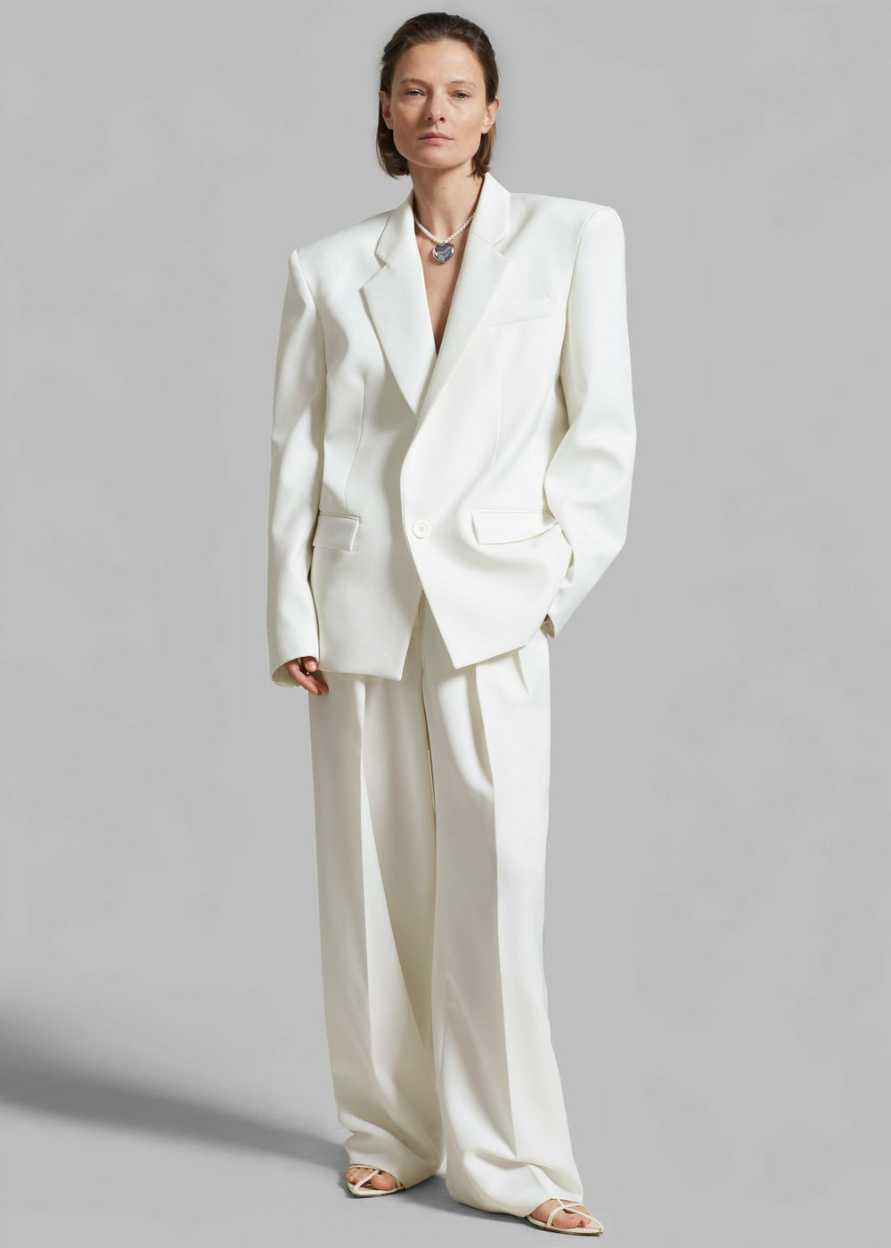 Jun Blazer White - Women