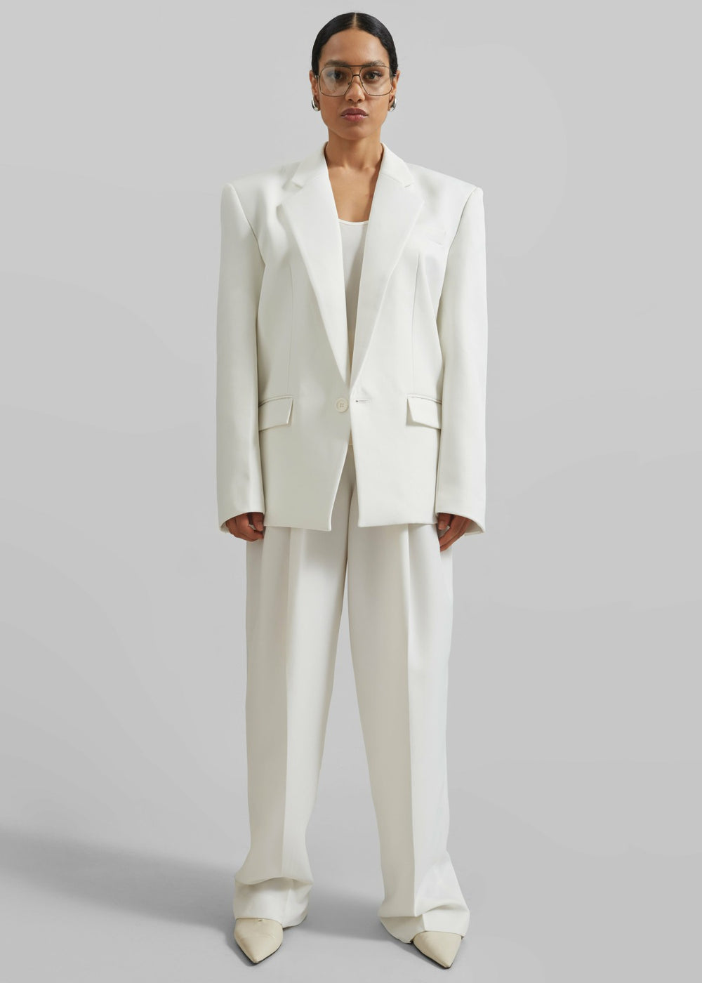 Jun Blazer White - Women