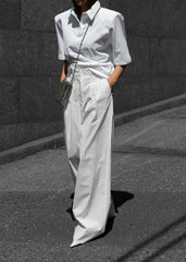 Rane Padded Shoulder Polo White - Women