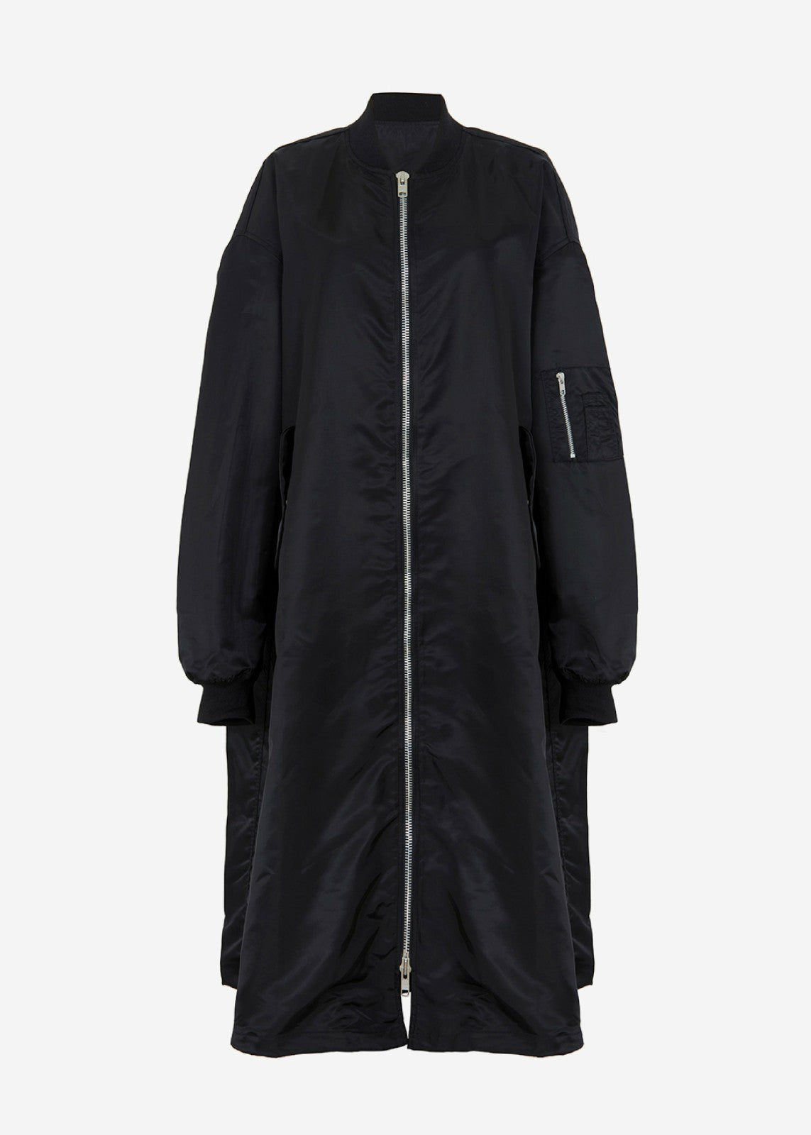 Isaac Oversized Bomber Coat Black - Women