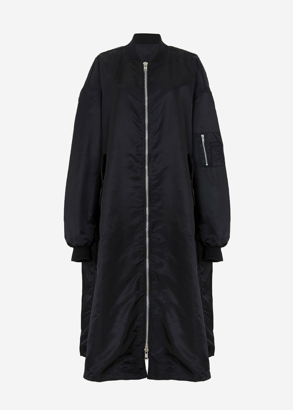 Isaac Oversized Bomber Coat Black - Women