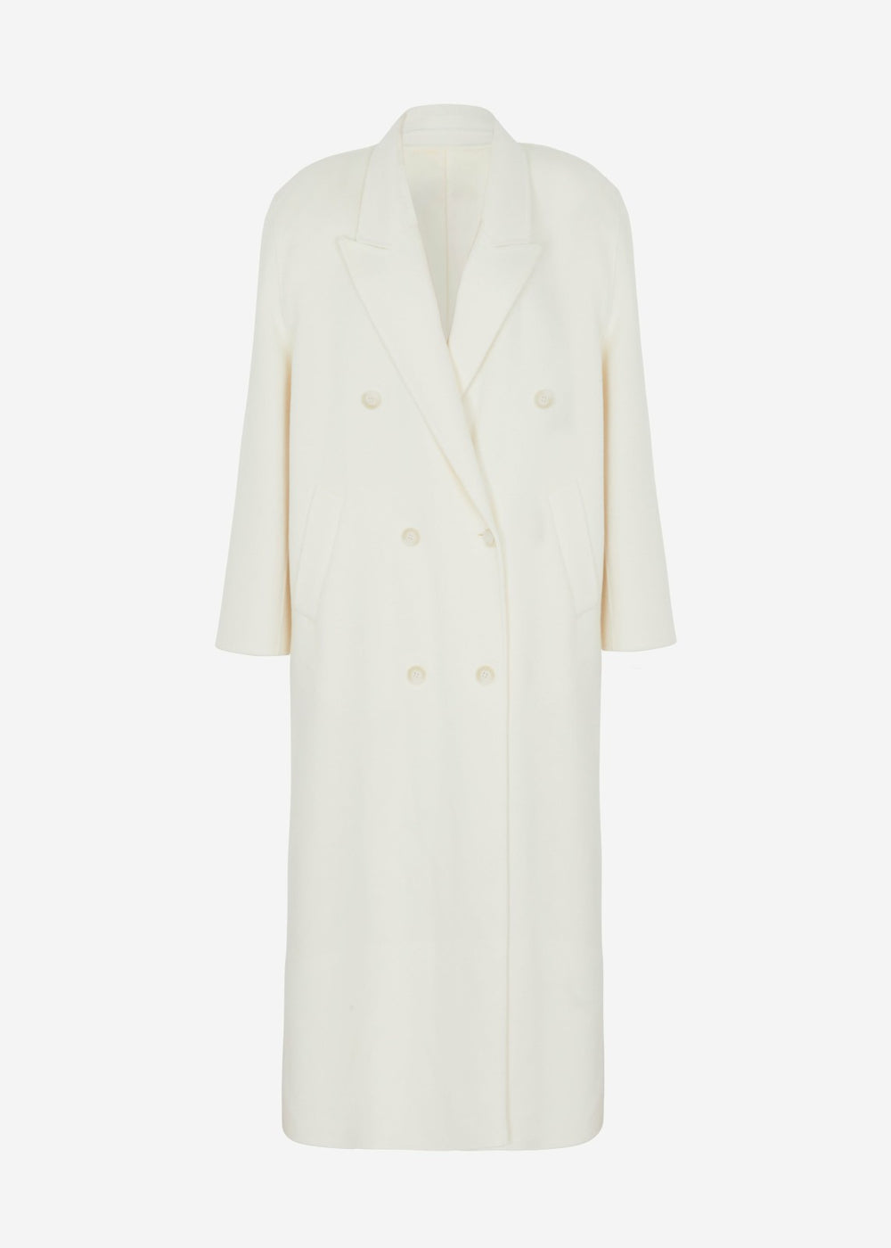Gaia Double Breasted Coat Ivory - Women